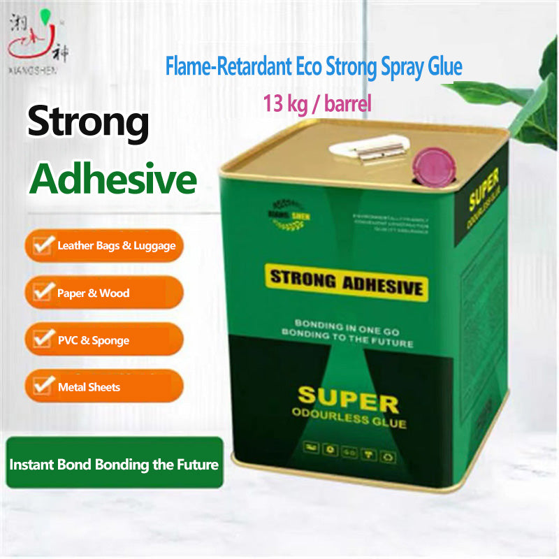 Factory Sale 13KG Sponge Sofa Rockwool Aluminum Foil Pearl Cotton Fireproof Flame Retardant Spray Glue for Bags, Furniture, and Multi-Purpose Adhesives
